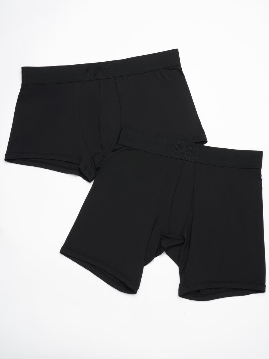Boxer Briefs vs Trunks BLACK Underwear